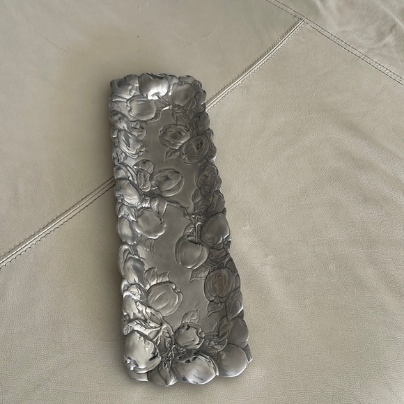 Decorative Metal Harvest/Apples Tray/Plate - Picture 5 of 5